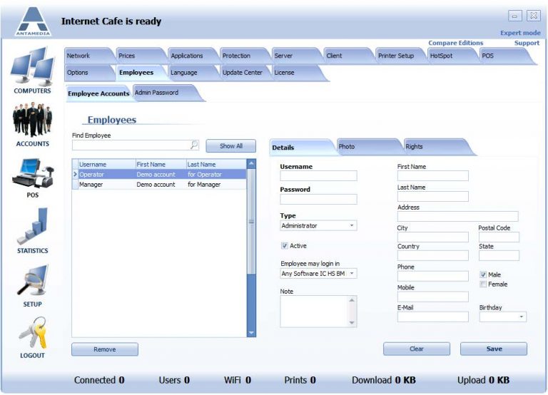 How to create an Employee account? I Antamedia software